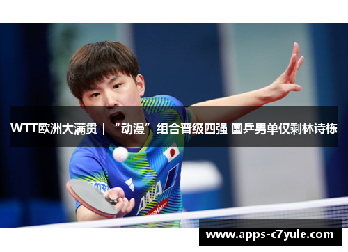 WTT欧洲大满贯｜“动漫”组合晋级四强 国乒男单仅剩林诗栋